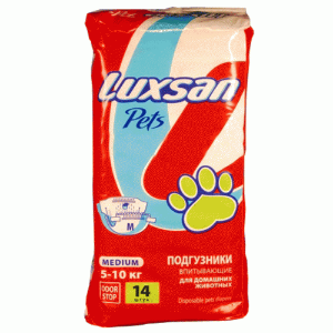 ПОДГУЗНИКИ LUXSAN Premium для животных 5-10кг 