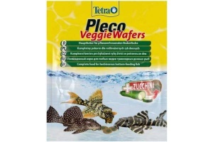 TETRA PLECO VEGGIE WAFERS 15 г.Корм-пластинки с добавлением цукини для травоядных донных рыб 