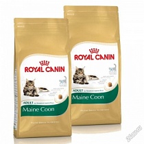 ROYAL CANIN корм для кошек MAINE COON Adult 0.4+0.4 кг.породы мейн-кун с 15 месяцев 