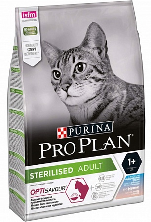  PURINA PRO PLAN корм для кошек STERILISED "Треска форель"400 г.стерлизованных и кастрированных котов 