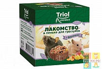 картинка TRIOL Standart  лакомство для грызунов в пеньке "С фрукиами" 70г  от магазина