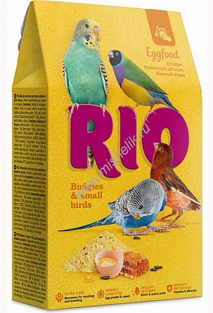 картинка RIO корм для волнистых попугаев и других мелких птиц зерносмесь "Яичная" 250г от магазина