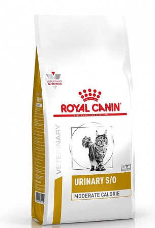  ROYAL CANIN корм для кошек S/O URINARY MODERATE CALORIE 400 г.лечение МКБ, диета после кастрации 