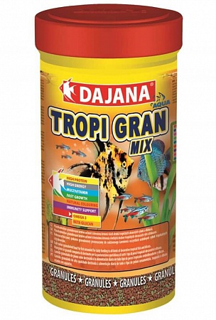 DAJANA Pet корм для рыб TROPI Gran  Mix 250 г.гранулы для всех видов тропических рыб 
