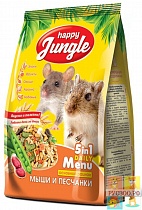 картинка HAPPY JANGLE 5 in ! Daily Menu корм для мышей и песчанок 400г от магазина