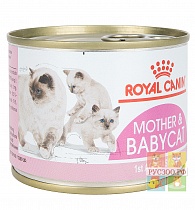 ROYAL CANIN корм для котят MOTHER & BAYCAT консервы мусс 195г.с рождения до 4 месяцев 