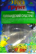 ЭКОГРУНТ ГОЛАНДСКИЙ СУБСТРАТ VLADOX  для аквариума с живыми растениями 7кг.порис гранулы 1.5-1.9мм 