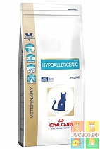 ROYAL CANIN корм для кошек Vet HYPOALLERGENIC Dr 25 500г.при пищевой аллергии, непереносимости 