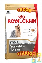 ROYAL CANIN корм для собак YORKSHIRE TERRIER Adult 0,5+0.5 кг.породы Йоркшир Терьер с 10 месяцев  