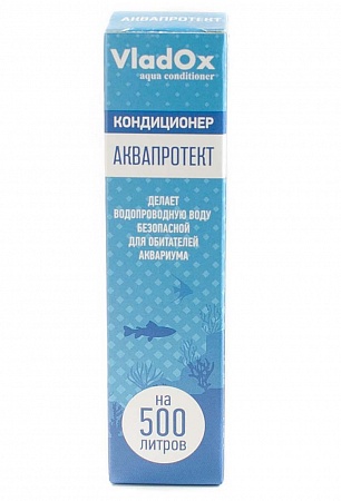 Кондиционер VLADOX AQUAPROTECT 50мл для водоподготовки-делает воду безопасной для рыб  