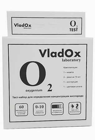 ТЕСТ VLADOX О2 професcианальный набор для измерения конценрации кислорода 