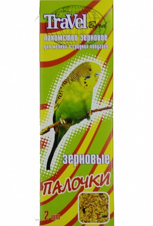 картинка TRAVEL лакомство для попугаев палочки"Зерновые" 2шт от магазина