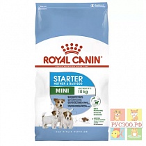 ROYAL CANIN корм для собак MINI STARTER 1кг.сук в период лактации и щенков в период отъема 