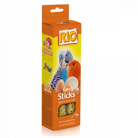 картинка RIO Sticks лакомство палочки для всех видов птиц "С яйцом и ракушечником" 2*40г от магазина