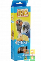RIO лакомство палочки для волнистых попугайчиков и экзотов "С мёдом" 2*40г зоомагазин