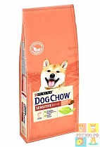DOG CHOW ADULT корм для собак  "Лосось" чувствствительным пищеварением 800г 