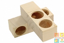 картинка ЛАБИРИНТGAMMA игрушка для мелких животных деревянный 135*135*90мм от магазина