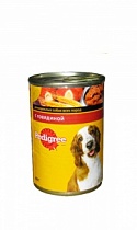 PEDIGREE консервы для собак взрслых говядина ж/б 400г. 