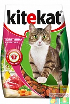 KITEKAT корм для кошек Телятинка аппетитная 350 г. 