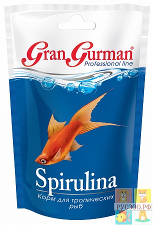 ЗООМИР GRAN GURMAN SPIRULINA  30г корм для тропических рыб  