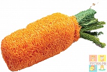 картинка МОРКОВЬ TRIOL NATURAL игрушка  для грызунов из люфы 120мм от магазина