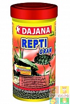 DAJANA Pet корм для водных черепах REPTI Gran, 100 мл.комплексный корм содержащий спирулину 