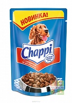 CHAPPI пауч корм для собак говядина по-домашнему 100г. взрослых всех пород 