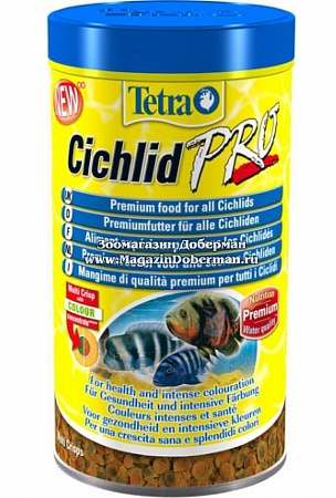 TETRA CICHLID Crisps 500 мл.корм для цихлид идругих видов крупных рыб 