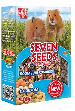 картинка SEVEN SEEDS корм для хомяков "С орехами" 500г СТМ-22 от магазина