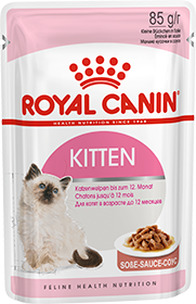  ROYAL CANIN корм для котят пауч KITTEN Instinctive Sauce в соусе 85г до 12 месяцев 
