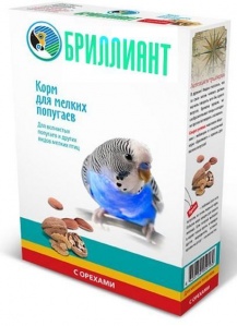 картинка БРИЛЛИАНТ корм Econom для мелких попугаев"Орех" 500г от магазина