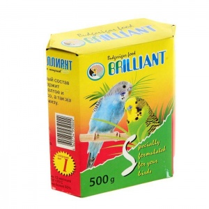 картинка БРИЛЛИАНТ корм для волнистых попугаев"Супер мелкий" 500г от магазина