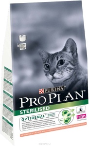  PURINA PRO PLAN корм для кошек STERILISED с лососем 400 г.стерлизованных и кастрированных.котов 