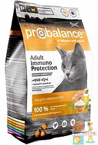  PROBALANCE корм для кошек Adult IMMUNO PROFEKTION "С курицей и индейкой" 400г  