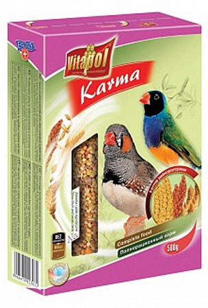 картинка VITAPOL KARMA корм для зебровой амадин и экзотических птиц  500г от магазина