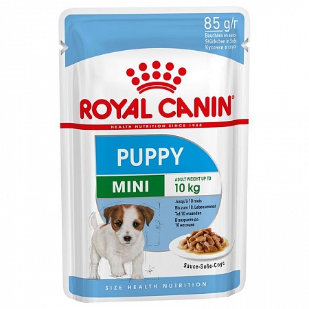 ROYAL CANIN корм для щенков пауч MINI PUPPY Sсоусe Junior 85г.для щенков и собак мелких пород 