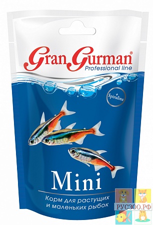 ЗООМИР GRAN GURMAN MINI  30г корм для растущих и маленьких  рыбок  