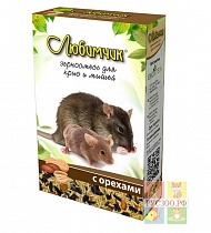 картинка ЛЮБИМЧИК зерносмесь для крыс и мышей "Орех" 400 г от магазина