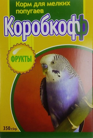 картинка TRAVEL Коробкофф корм для мелких попугаев "Фрукты" 350г от магазина