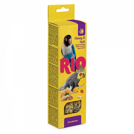 картинка RIO Sticks лакомство палочки для средних попугаев "С мёдом и орехами" 2*75г от магазина