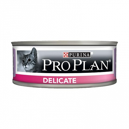  PURINA PRO PLAN Dtlicate корм для кошек банка мус индейка 85г.с чувcтвительным пищеварением  