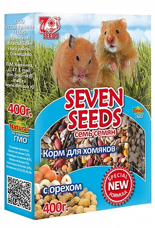 картинка SEVEN SEEDS SPECIAL корм для хомяков "С орехами" 400г от магазина